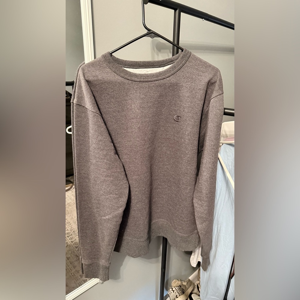 Dark grey champion crewneck